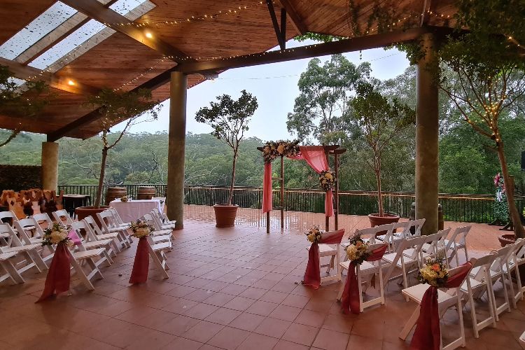BYO catering venue in forest treetops at Allegro in Sydney's Hills District