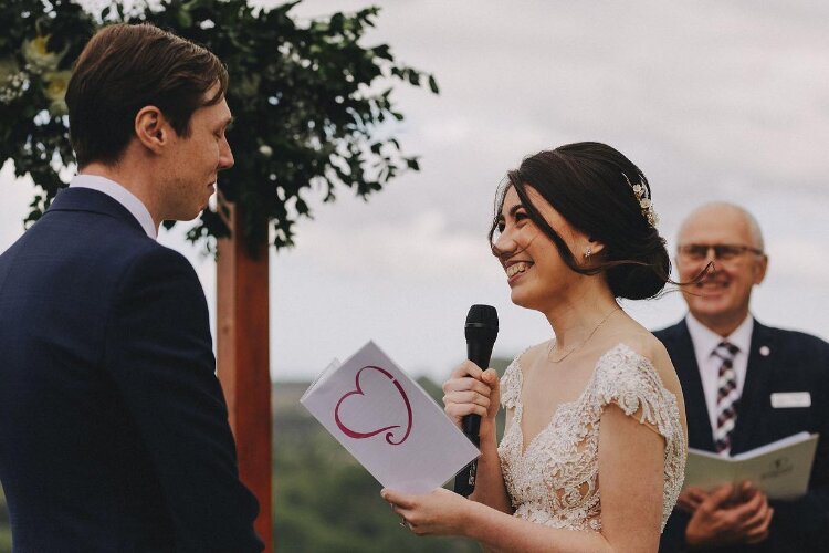 Backyard Wedding Ceremony