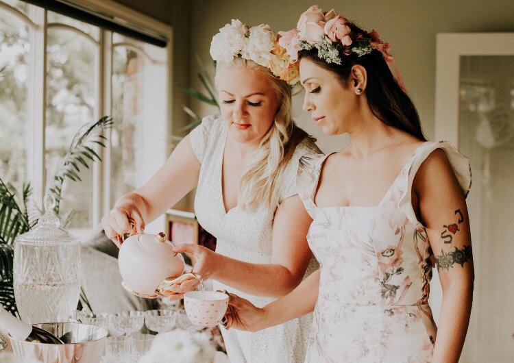 Backyard Wedding High Tea