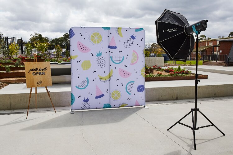 Backyard Wedding Photo Booth 