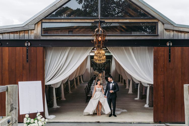 Barn wedding reception venue at Anambah Farm in the Hunter Valley