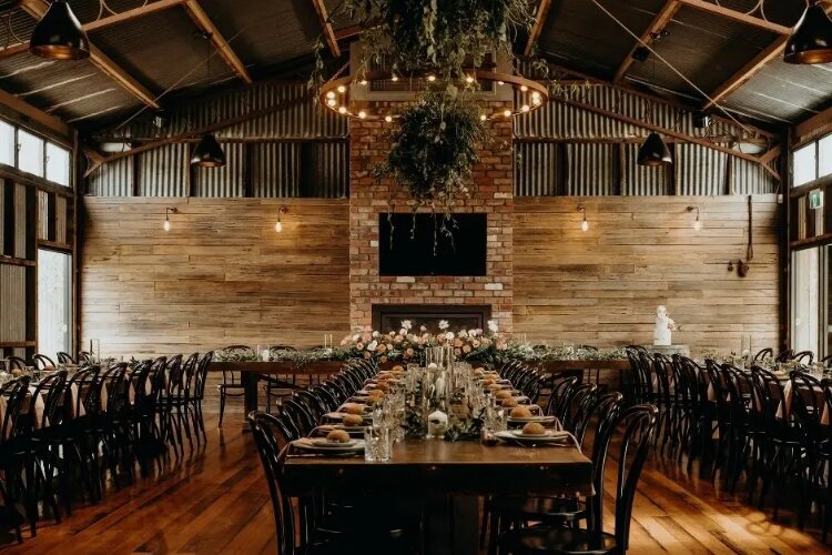 Barn wedding venue at Rocklea Farm Victoria