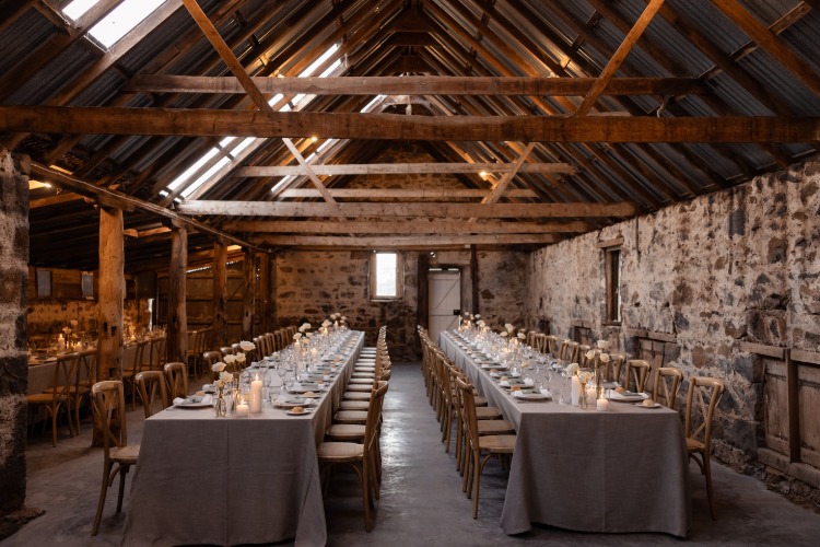 Rustic barn wedding venue Woolbrook Homestead