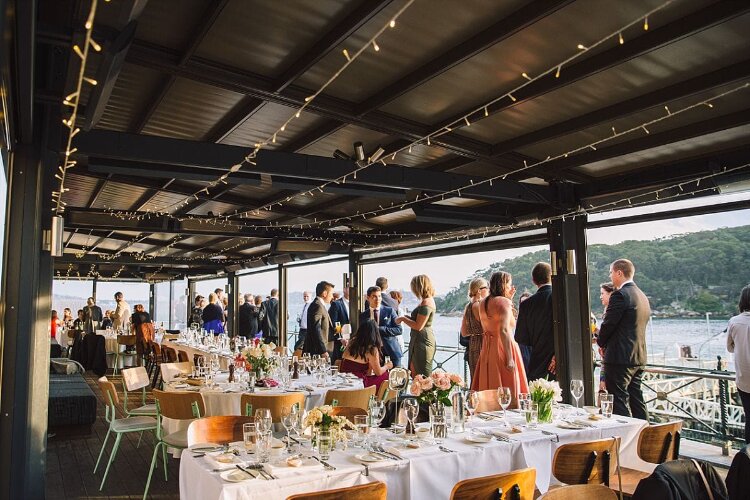 Beachfront reception space Chowder Bay Sydney