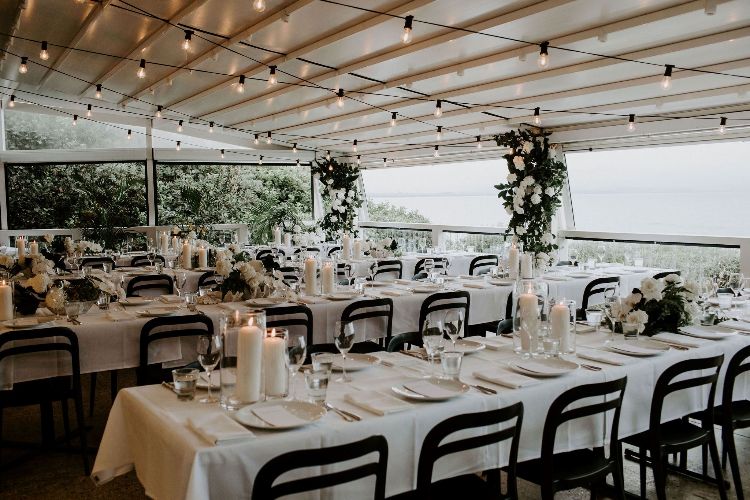 Beachfront reception space at Clarkes Beach in Byron Bay NSW