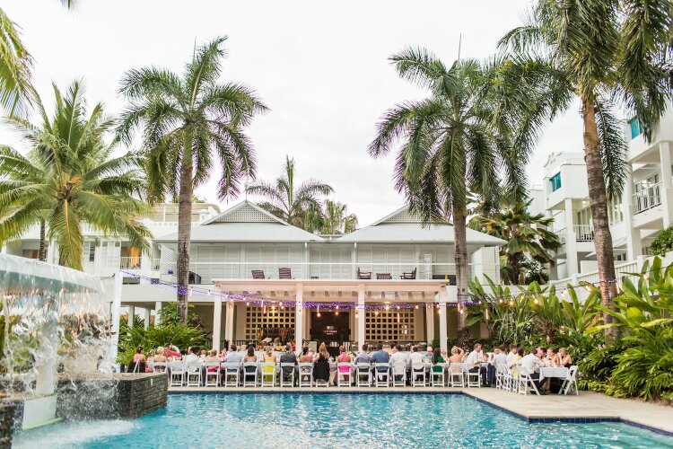 Cairns wedding destination with pool