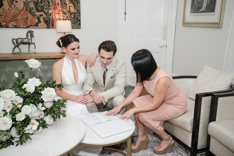 Ceremony venue at a private Sydney Vicarage