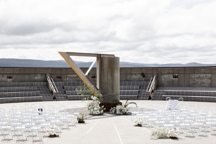 Contemporary ceremony venue Spring Bay Mill