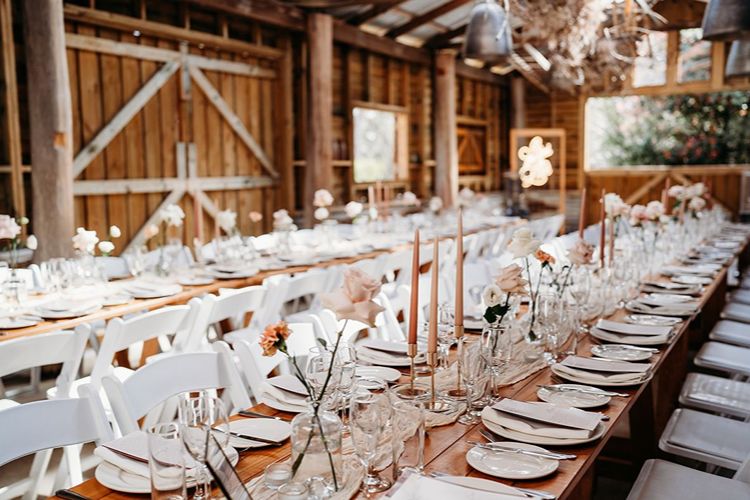 Rustic shed reception space at Growwild Wildflower Farm