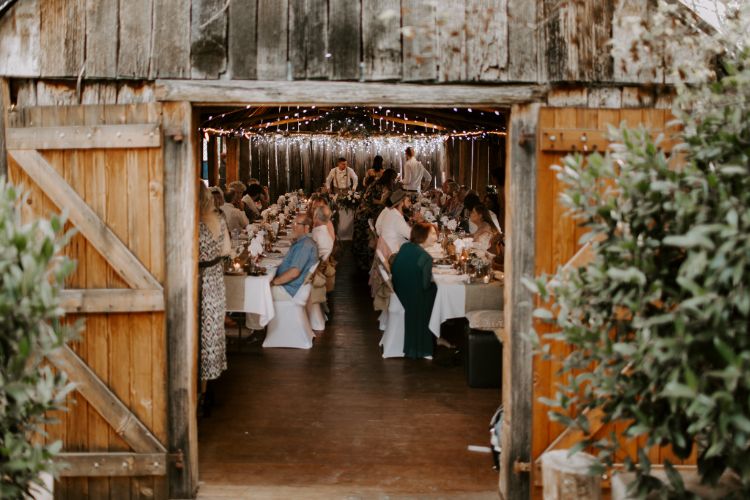 Country barn wedding venue Mutton Falls
