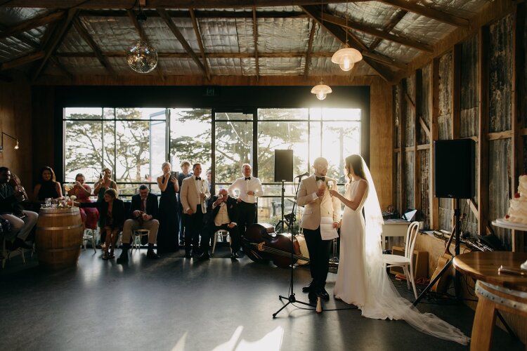 Country barn wedding reception venue with accommodation in Victoria