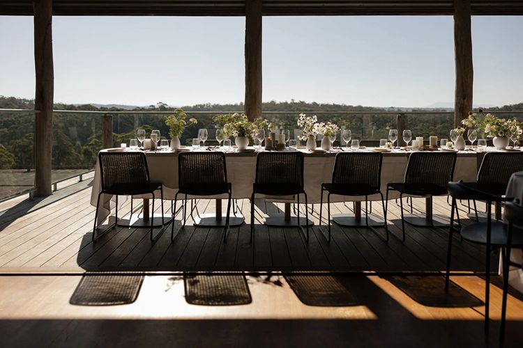 Chefs hatted wedding venue in Bermagui with stunning South Coast views