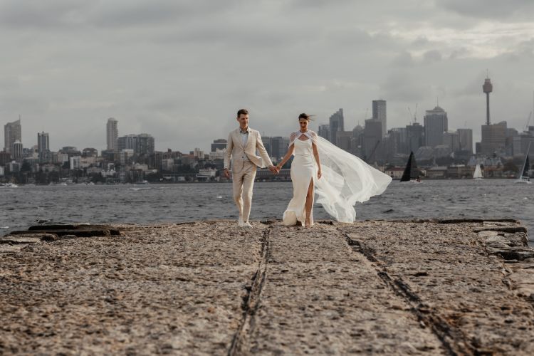 Extraordinary wedding image and video on Sydney Harbour