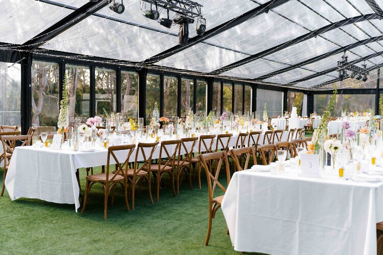 Glass marquee wedding venue Sydney NSW