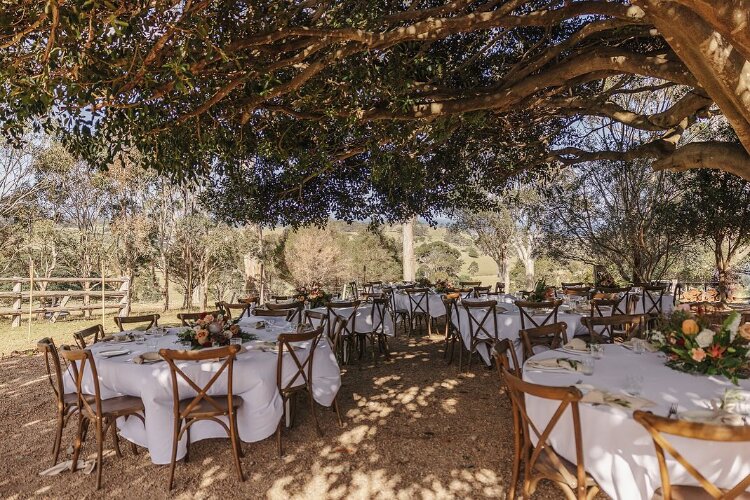 Horse farm wedding venue on the NSW South Coast