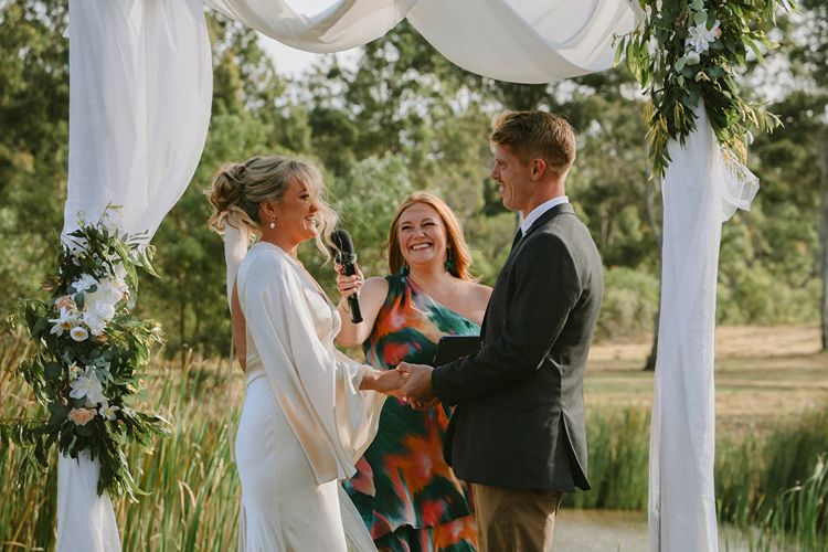 Short & Sweed wedding ceremony by Sarah Dawes in QLD