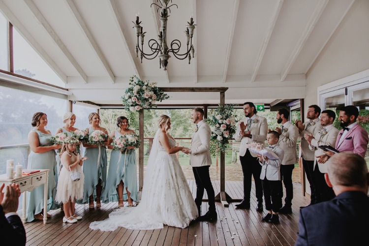 Indoor ceremony space at Chapel Hill