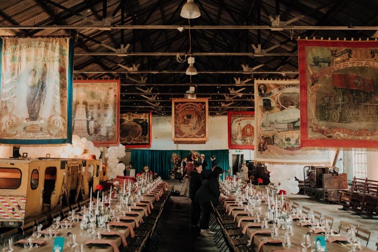 Industrial reception venue in Lithgow NSW