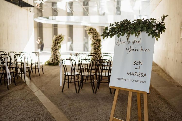 Interior ceremony venue at The Undercroft in Mount Annan