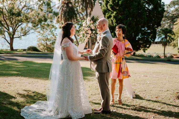 Just the legals ceremony in Sydney by Megumi Carver