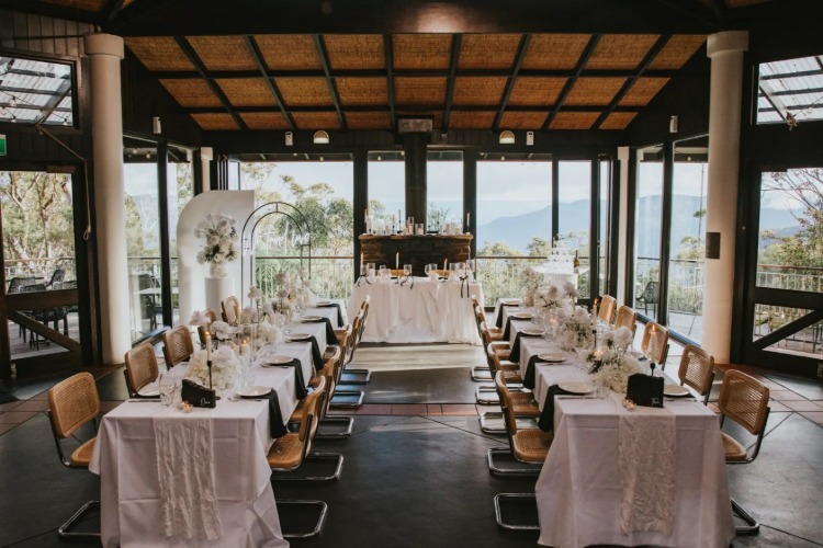 Leura reception venue at Conservation Hut Cafe