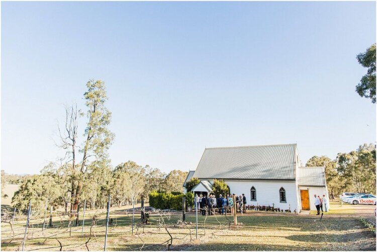 Lovedale Chapel with a Hunter Wedding in progress