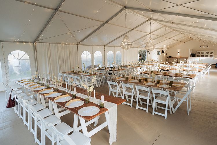 Marquee Wedding venue near Jervis Bay with a riverfront location