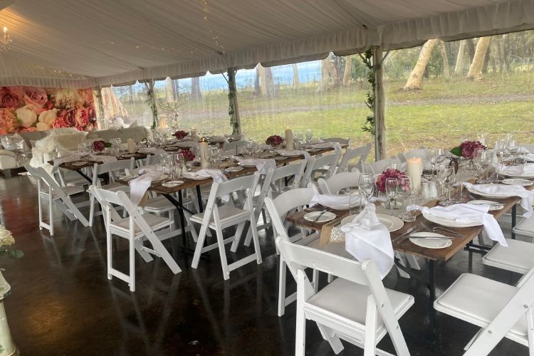 Marquee reception venue near South Coast