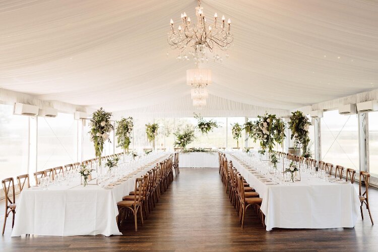 Marquee wedding reception venue Lovedale