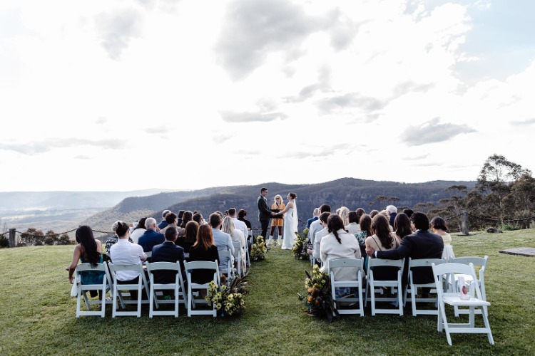 Megalong Valley wedding ceremony venue at Hydro Majestic Hotel