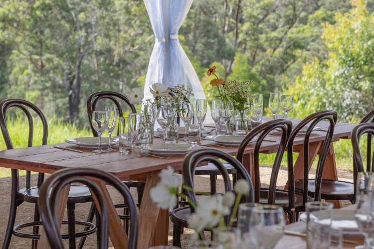 New South Coast wedding venue with a rustic barn & marquee in Milton