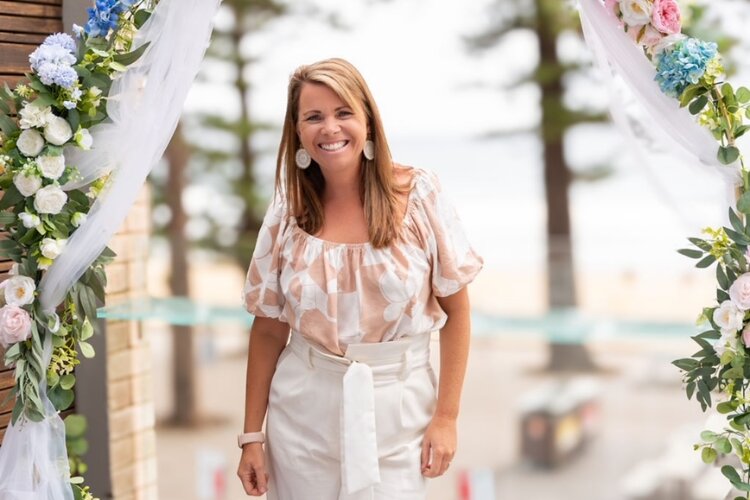 Eliza McAllister is a local Northern Beaches wedding celebrant