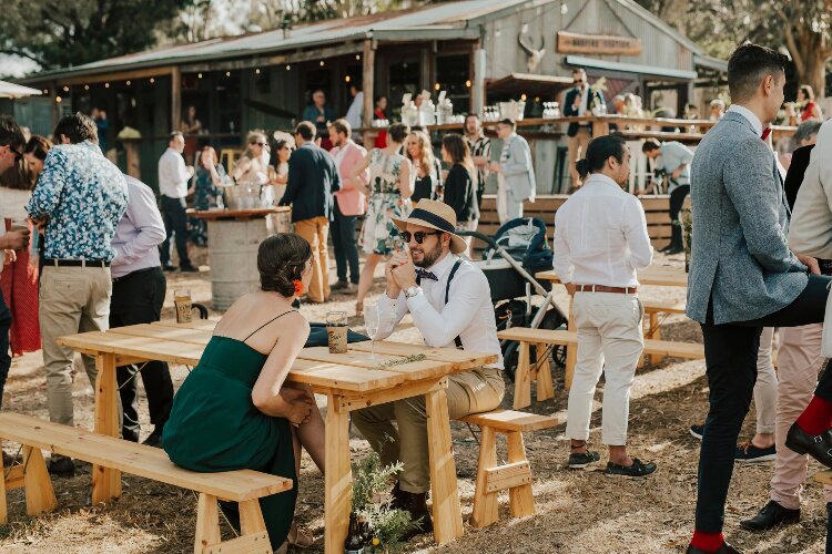 Outback station wedding venue Bonfire