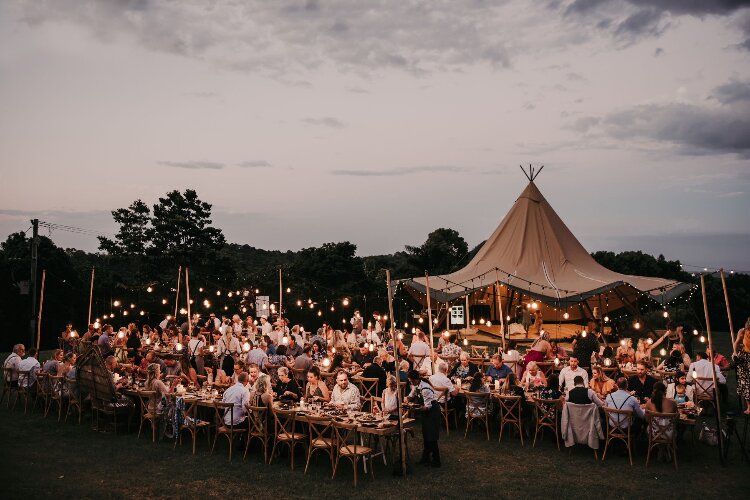 Outdoor reception venue Ardeena