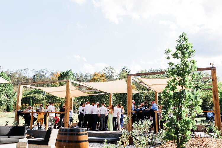 Outdoor wedding pergola Woodhouse