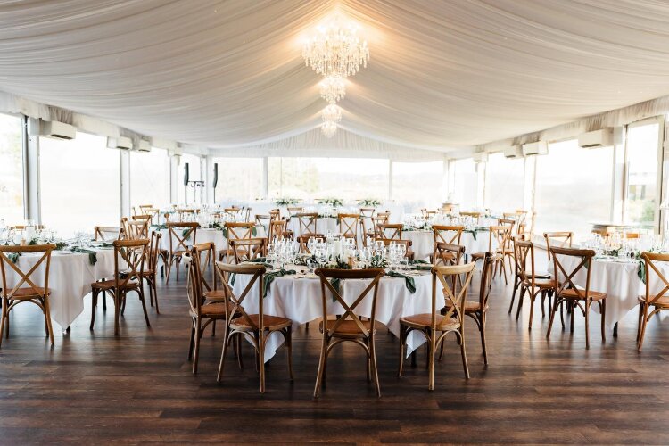 Marquee wedding reception venue at popular Pokolbin venue Peterson House
