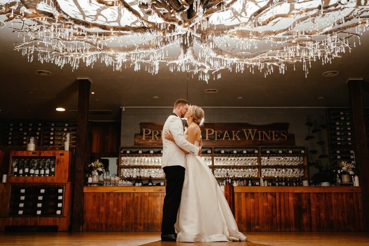 The cellar door wedding venue at Preston Peak Wines Australia