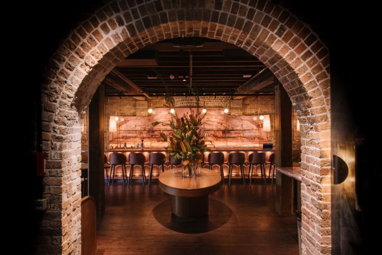 Romantic restaurant wedding venue with moody ambience in Sydney CBD