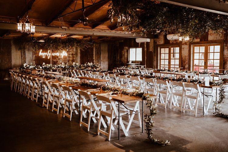 Rustic reception venue at Adams Peak in the Hunter Valley NSW