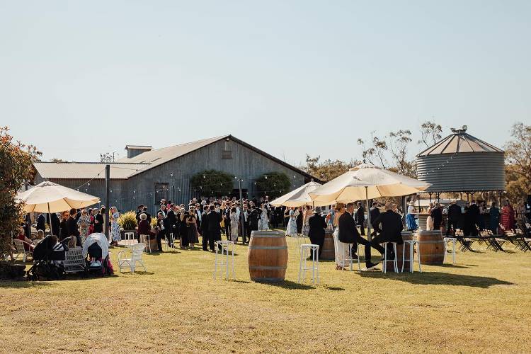 Springfield Shed wedding venue with blank canvas outdoor area and BYO suppliers