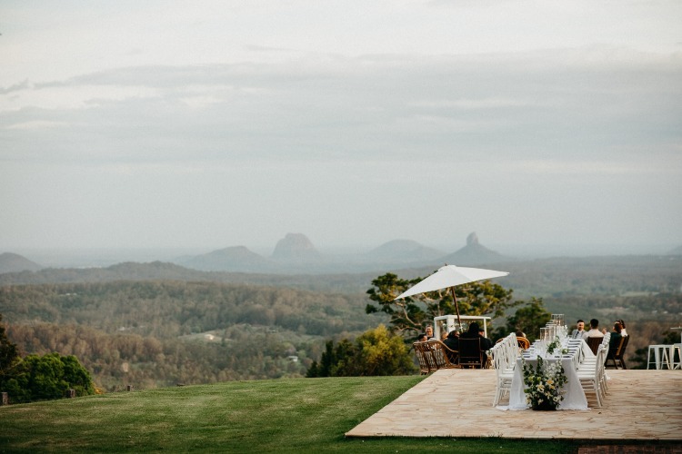 Small country wedding venue at Maleny Orchard in Queensland