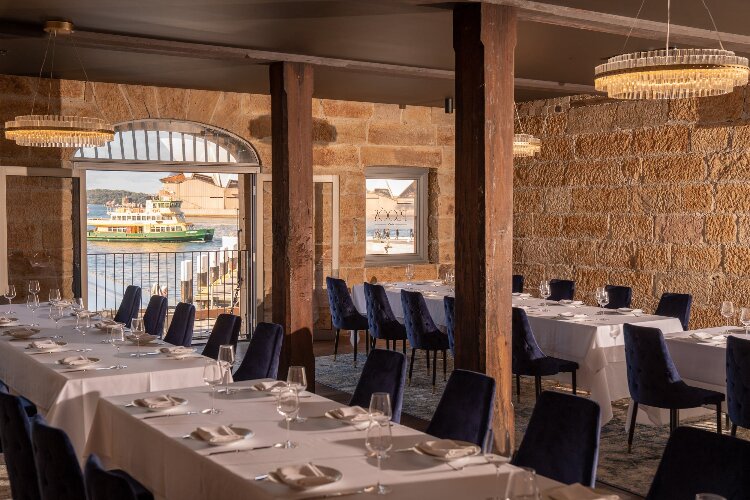 Reception venue on Sydney Harbour with Sydney Opera House views