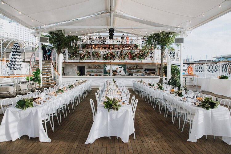 Sydney Harbour wedding space on a boat