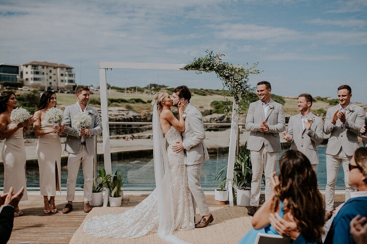 Sydney wedding venue on the water at Clovelly Beach