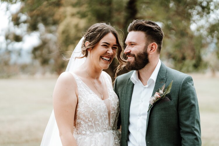 Bride & Groom in the Hawkesbury Valley with Translucent Wedding Photography