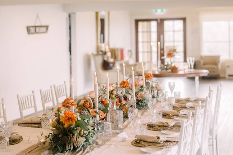 Elegant reception space at Blue Mountains wedding venue Chapel Hill