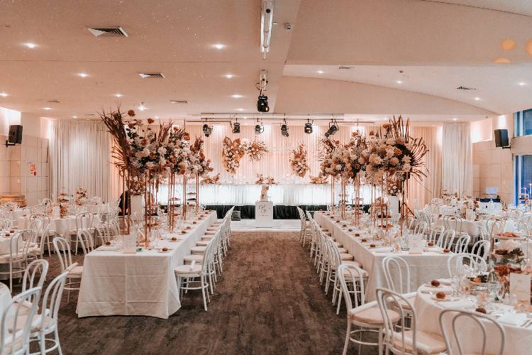 Large function centre popular for wedding ceremonies on Wollongong Beach