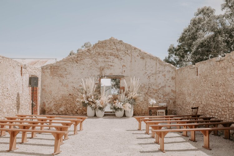 Unusual wedding venue at Woodburn Homestead South Australia