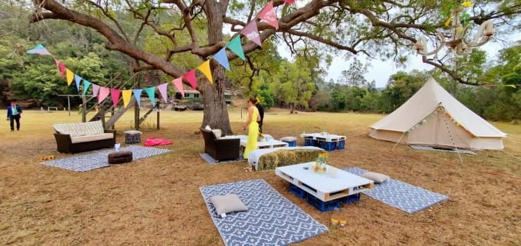 glamping wedding venue outdoor