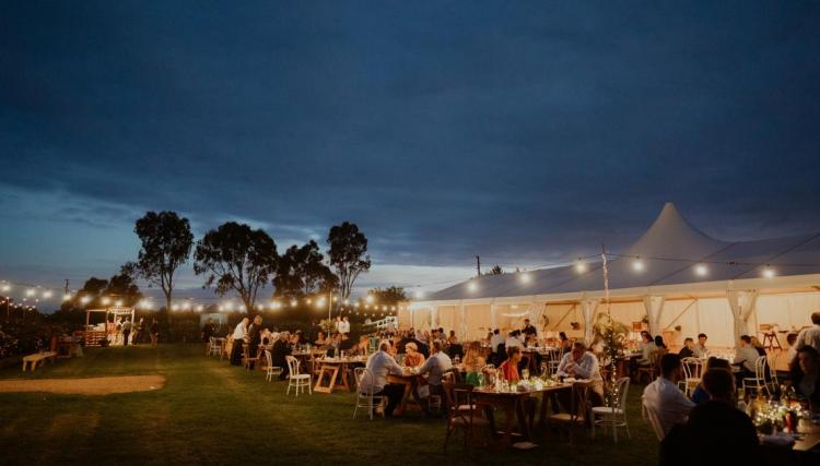 Marquee wedding venue Figbird Cottage Terara